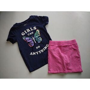 Girls‎ blue pink sequin butterfly outfit size 6